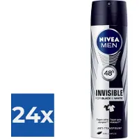 Nivea MEN Invisible Black & White Power Spray 150ml - Voordeelverpakking 24 stuks