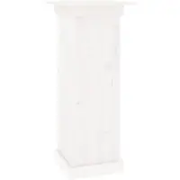 vidaXL Bloemenstandaard 40x40x90 cm massief grenenhout wit