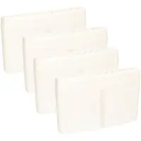 Excellent houseware Radiator bak - 10x - waterverdampers/luchtbevochtigers - wit - kunststof - 19 x 13 cm - Luchtbevocht