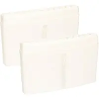 Excellent houseware Radiator bak - 2x - waterverdampers/luchtbevochtigers - wit - kunststof - 19 x 13 cm - Luchtbevochte