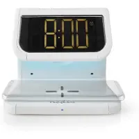 Nedis digitale wekker met Fast Charging draadloze lader met Qi Wireless Charging technologie - 2A / wit