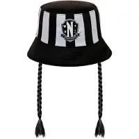 KARACTERMANIA Fisherman Braids Wednesday Beanie Zwart Man