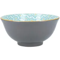 Kitchencraft Archer Pattern Ceramic Bowl Blauw