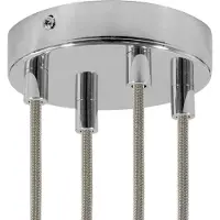 Creative Cables Krm574fcrterm Metalen Cilindrische Lamp Plafondrozet Kit