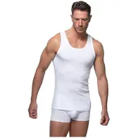 Abanderado 0300 Mouwloos Basislaag Wit 3XL Man