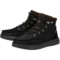 HEY DUDE Boots Heren Bradley Zwart Leer | Maat 44