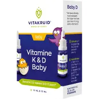 Vitakruid Vitamine K & D baby druppels (10 ml)