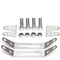 Tubus Clamp Set Montageset achterdrager voor seatstays zonder ogen (seatstays diameter 14 mm)