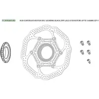 Sram Hub Black Reserveonderdelen/adapter