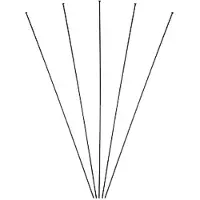 Massi Tour Disc Spokes With Nut 5 Units Zwart 294 mm