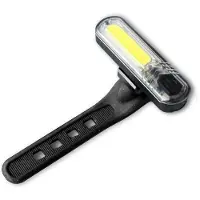 Eleven Rechargable Usb Cob Led 10 Chips Front Light Zilver