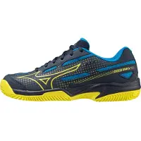 Mizuno Tennisschoen Mizuno Kids Exceed Star Jr. CC Dress Blues Bolt 2 Neon Cloisonné-Schoenmaat 36