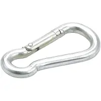 Talamex Karabijnhaak gegalvaniseerd met knik 50mm