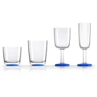 PLASTIMO - Wijn glas - Onbreekbaar Tritan - donker blauw - 1 stuks