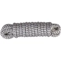 Talamex Landvast met polyester mantel en PP kern - wit/zwart