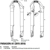 RockShox Screw Kit Closing Paragon Zwart