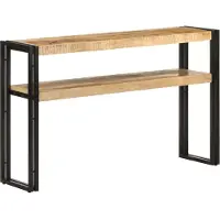 vidaXL Wandtafel 120x30x75 cm ruw mangohout