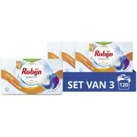 Robijn 3x Wascapsules 3-in-1 Stralend Wit 40 Stuks