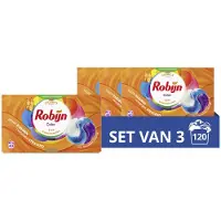 Robijn 3x Wascapsules 3-in-1 Color 40 Stuks