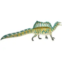 Safari speelfiguur spinosaurus 23 x 8 x 5 cm blauw/groen