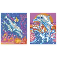 Janod Kit créatif Les Ateliers du Calme Peinture au Numéro Dauphins