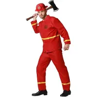 Atosa Brandweerman Op Maat Rood XS-S