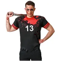 Atosa Kostuum Bloederige Rugbyspeler T-shirt