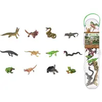 Collecta Figurine Mini Set - 12 Reptielen En Amfibieën - Reptielen - Handgeschilderd - Miniatuur