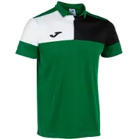 Joma Crew V Korte Mouw Poloshirt Groen 12-14 Years Jongen