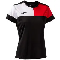 Joma Dames T-shirt Camiseta Manga Zwart-rood Zwart/rood - XS
