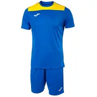 Joma phoenix ii sportset royal -geel 5xs - ademend & duurzaam