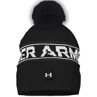 Under Armour Petten en mutsen UA Men's Halftime Pom Beanie-BLK 1379985-001 | Maat: OSFM