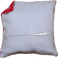 Vervaco - Kussenrug met rits - grijs - PN-0170420 - Borduren - Borduurpakket - Borduurpakket volwassenen - Borduurpakket kind
