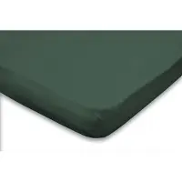 Eleganzzz Topper Hoeslaken Jersey Katoen Stretch - dark green 90x210/220 - 100x200cm