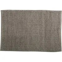 MSV Badkamerkleed/badmat voor op de vloer - beige - 60 x 90 cm - Microvezel - Badmatjes