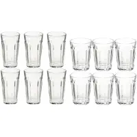 Secret De Gourmet Set 12x stuks Lorenz-serie water/drink glazen 250 en 350 ml van glas - Drinkglazen