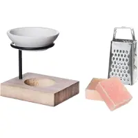 Ideas 4 Seasons Ideas4seasons Amberblokjes/geurblokjes cadeauset - roos - inclusief geurbrander en mini rasp - Geurbranders