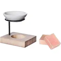 Ideas 4 Seasons Ideas4seasons Amberblokjes/geurblokjes cadeauset - roos geur - inclusief geurbrander - Geurbranders