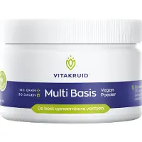 Vitakruid Multi Basis Vegan poeder met natuurlijke vormen