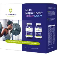 Vitakruid Multi dag & nacht vrouw sport 2 x 90 tabletten