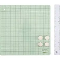 Vaessen creative Magnetische Werkmat - Mint - Metalen Knutselmat - 30,5 x 30,5 cm - Incl. 4 Magneten