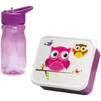 Mondex Picknickhouder met Fles Mondex Uil Roze