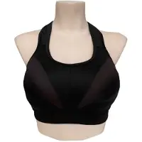 Plaisir level 4 Plus Size sportbh Vida zwart female | Maat: G 90