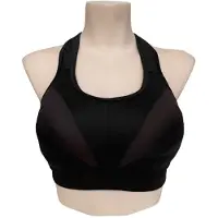 Plaisir level 4 Plus Size sportbh Vida zwart female | Maat: D 90