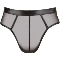 Svenjoyment Underwear Wetlook slip met open achterkant