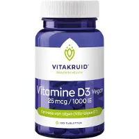 Vitakruid Vegan Vitamine D3 25 mcg / 1000 IE - 120pcs