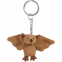Nature Planet Vleermuis sleutelhanger knuffel 6 cm - Speelgoed dieren sleutelhangers