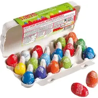 Tony's Chocolonely Paaseitjes Chocolade Mix Groot - Paascadeautjes voor Kinderen - 18 Paaseieren in Eierdoos - Paaschocolade - 10 Verschillende Smaken - 1 x 255 Gram