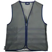 ABUS Kinderwaarschuwingsvest Lumino Urban Vest voor kinderen - volledig reflecterend veiligheidsvest voor betere zichtbaarheid 's nachts - met rits - maat L