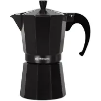 Orbegozo KFN 910, Moka-kan, zwart, aluminium, voor 9 kopjes
